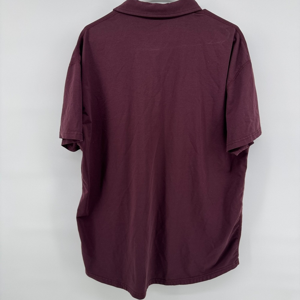 BYLT Premium Basics LUX Polo Shirt XXL Maroon Stretch Performance Casual Golf - Picture 8 of 10
